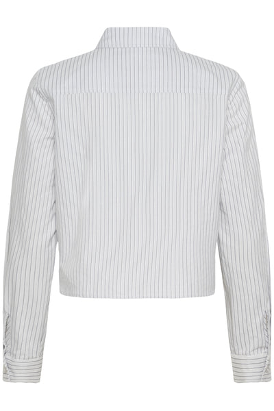 JeanMW Short Shirt PearlBlue Stiped - 10705363 Thumbnail