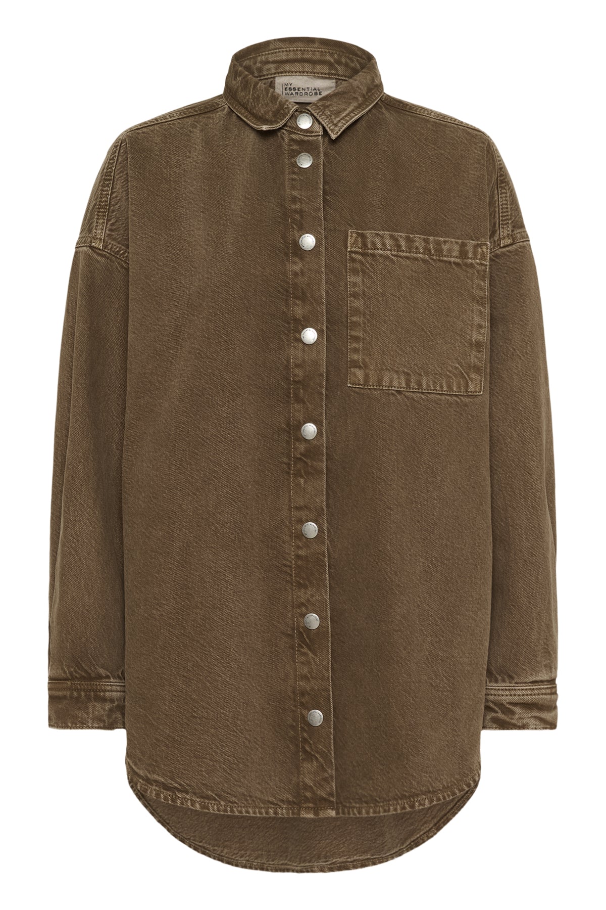 MWMalo 175 Shirt Tobacco Brown Washed - 10705393