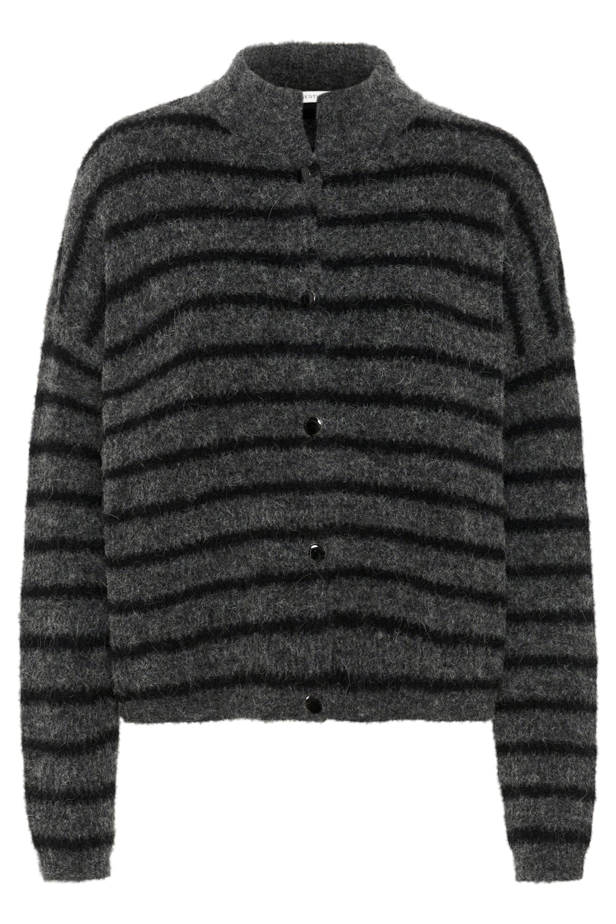 AlphaGZ short cardigan NOOS Charcoal Black striped - 10905931
