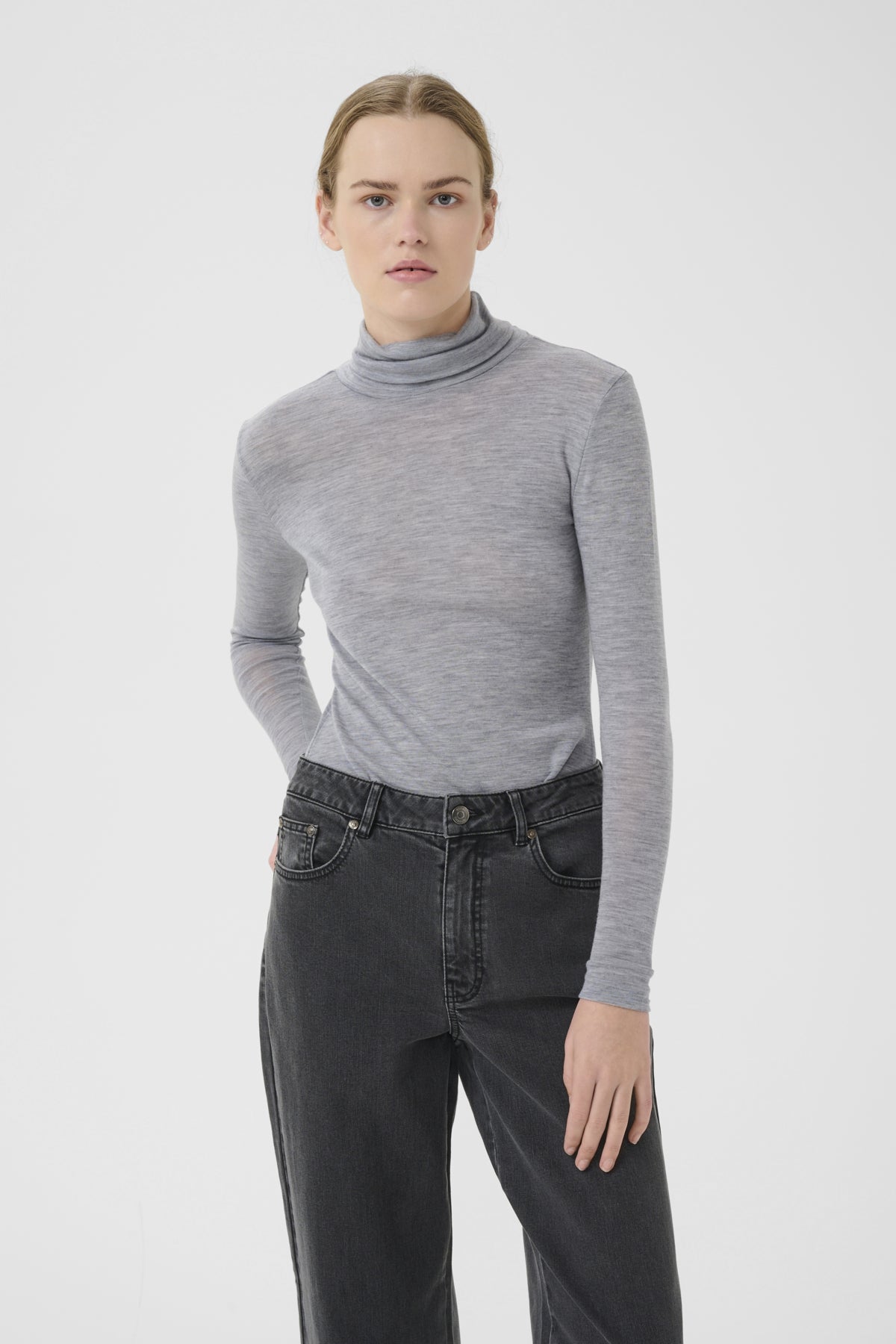 NiniaGZ wool rollneck NOOS Grey M‚lange - 10906717