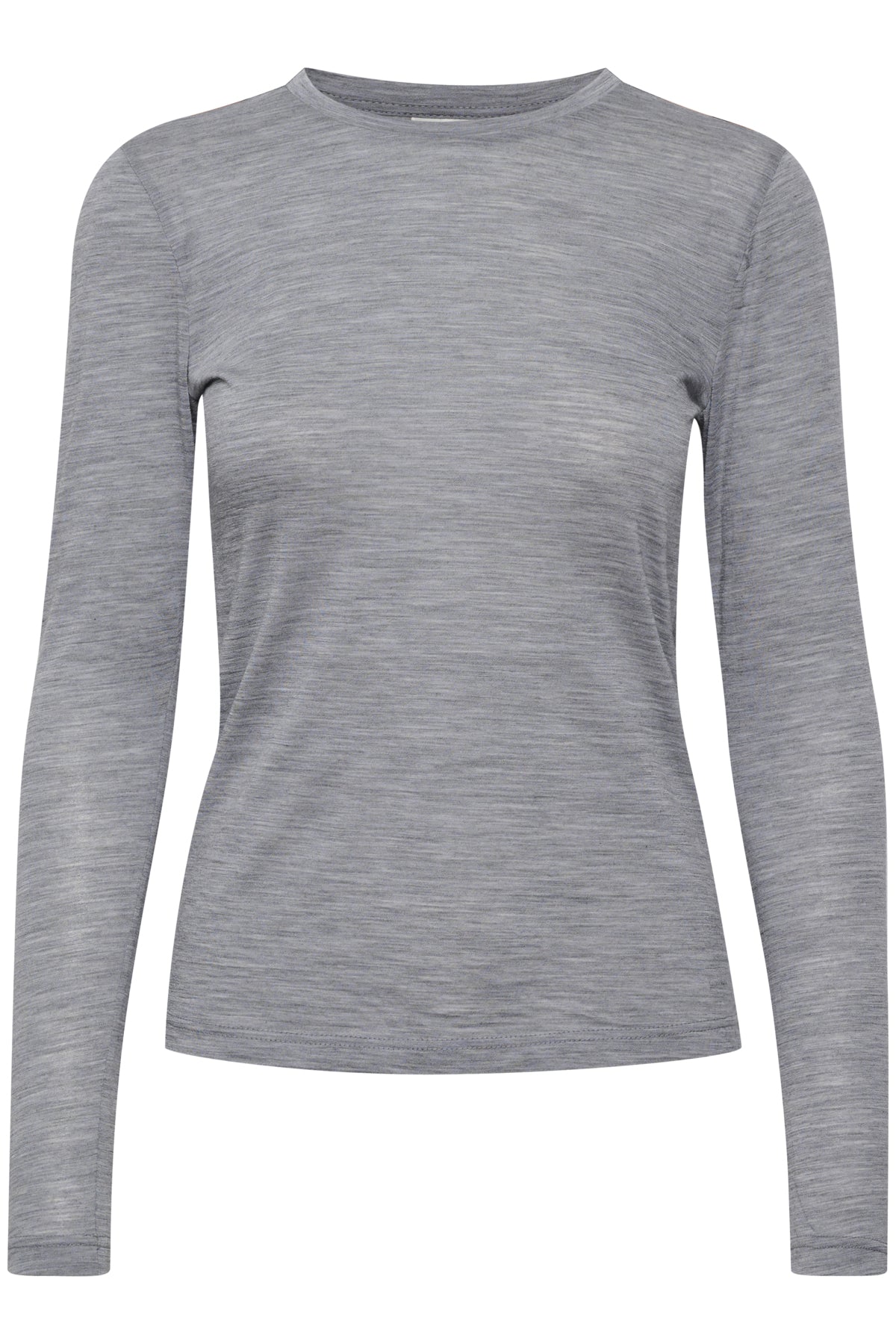 NiniaGZ ls wool roundneck NOOS Grey M‚lange - 10906718
