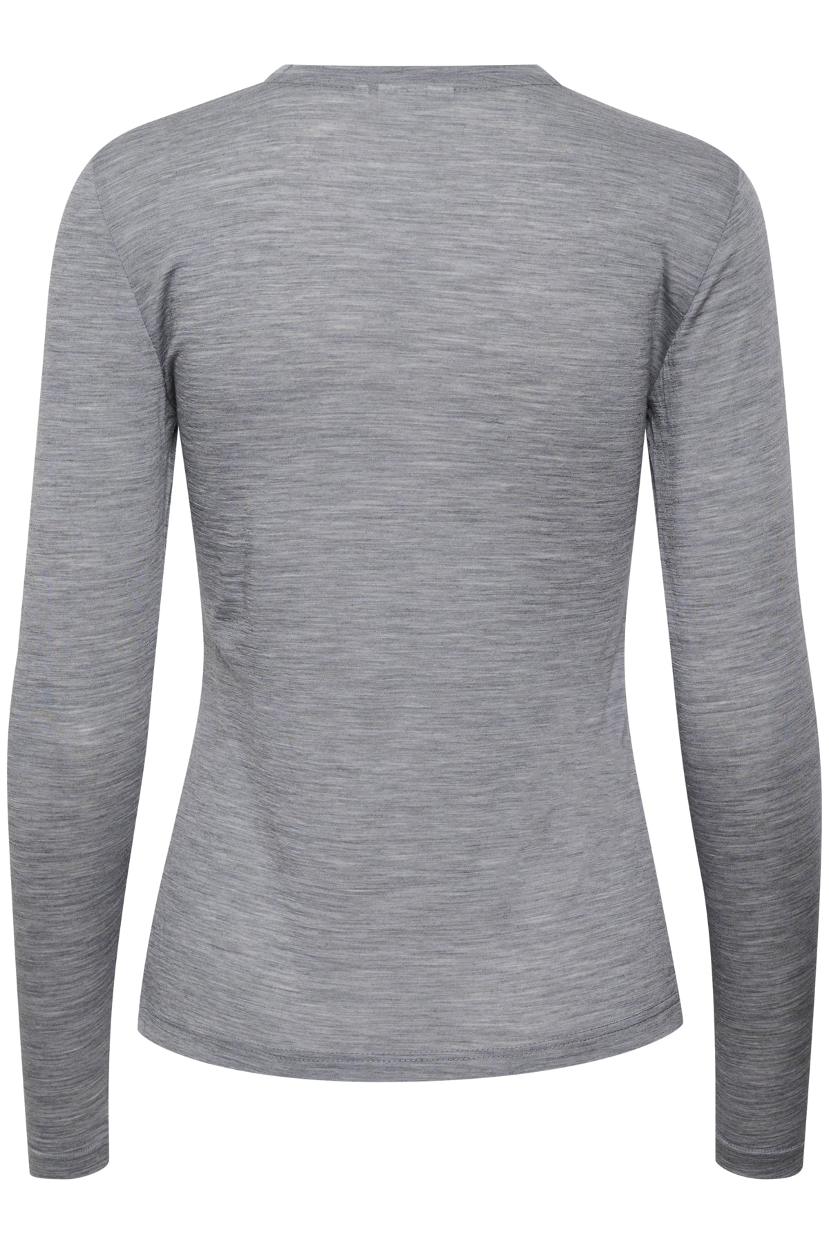 NiniaGZ ls wool roundneck NOOS Grey M‚lange - 10906718