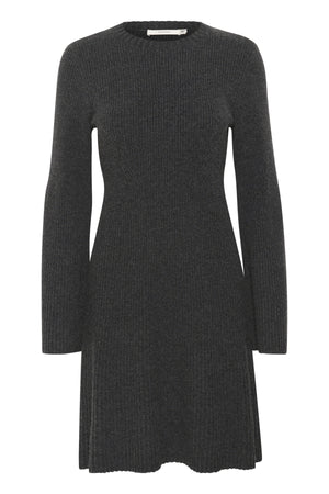 AntaliGZ wool short dress NOOS Charcoal Melange - 10909319