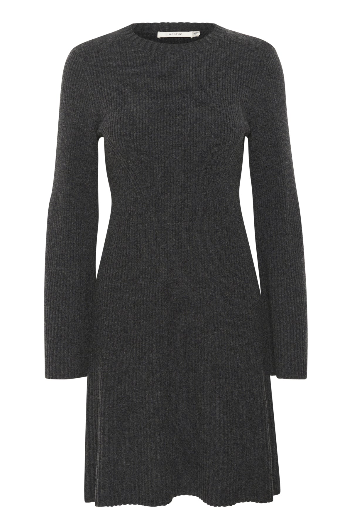 AntaliGZ wool short dress NOOS Charcoal Melange - 10909319