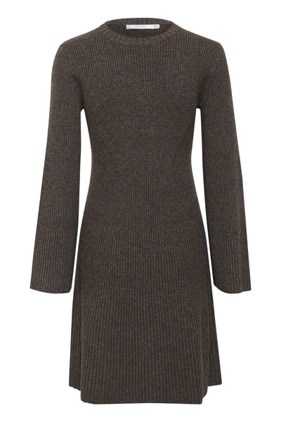 AntaliGZ wool short dress NOOS Chestnut Melange - 10909319 Thumbnail