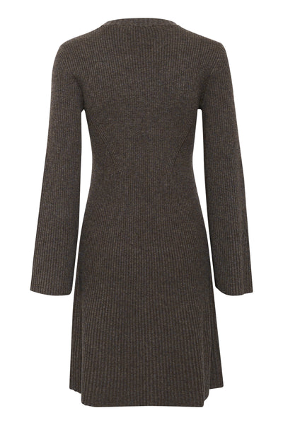 AntaliGZ wool short dress NOOS Chestnut Melange - 10909319 Thumbnail