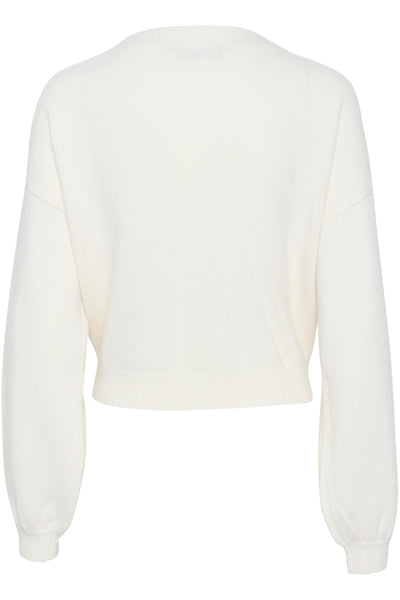 ManziGZ wool cardigan NOOS Egret - 10909329 Thumbnail