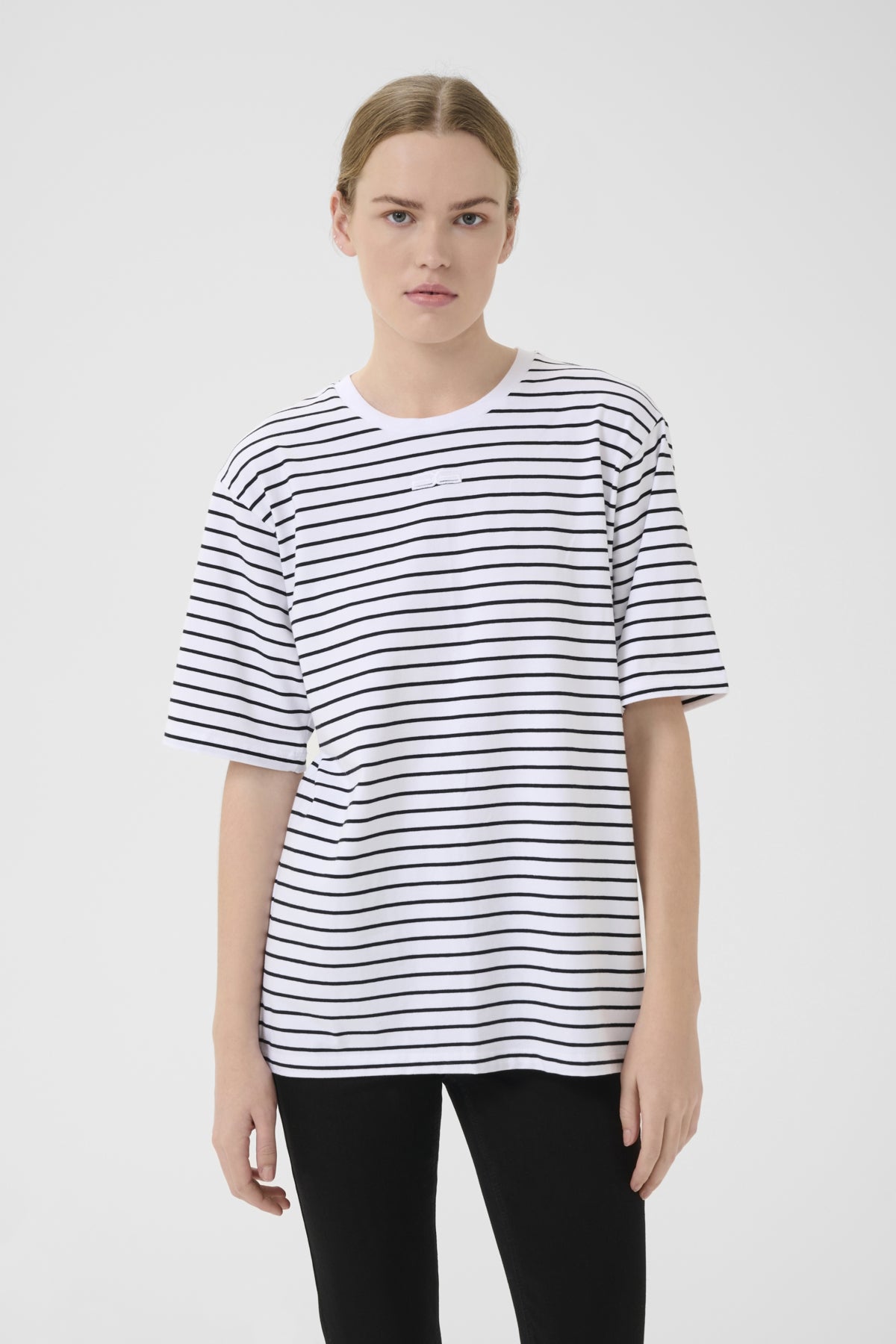 SamurillyGZ striped tee White black stripe - 10909343