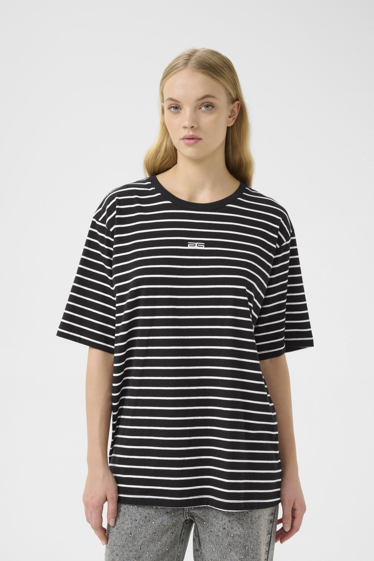 SamurillyGZ striped tee Black white stripe - 10909343