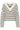AlphaGZ V-neck striped NOOS Ivory black striped - 10909344