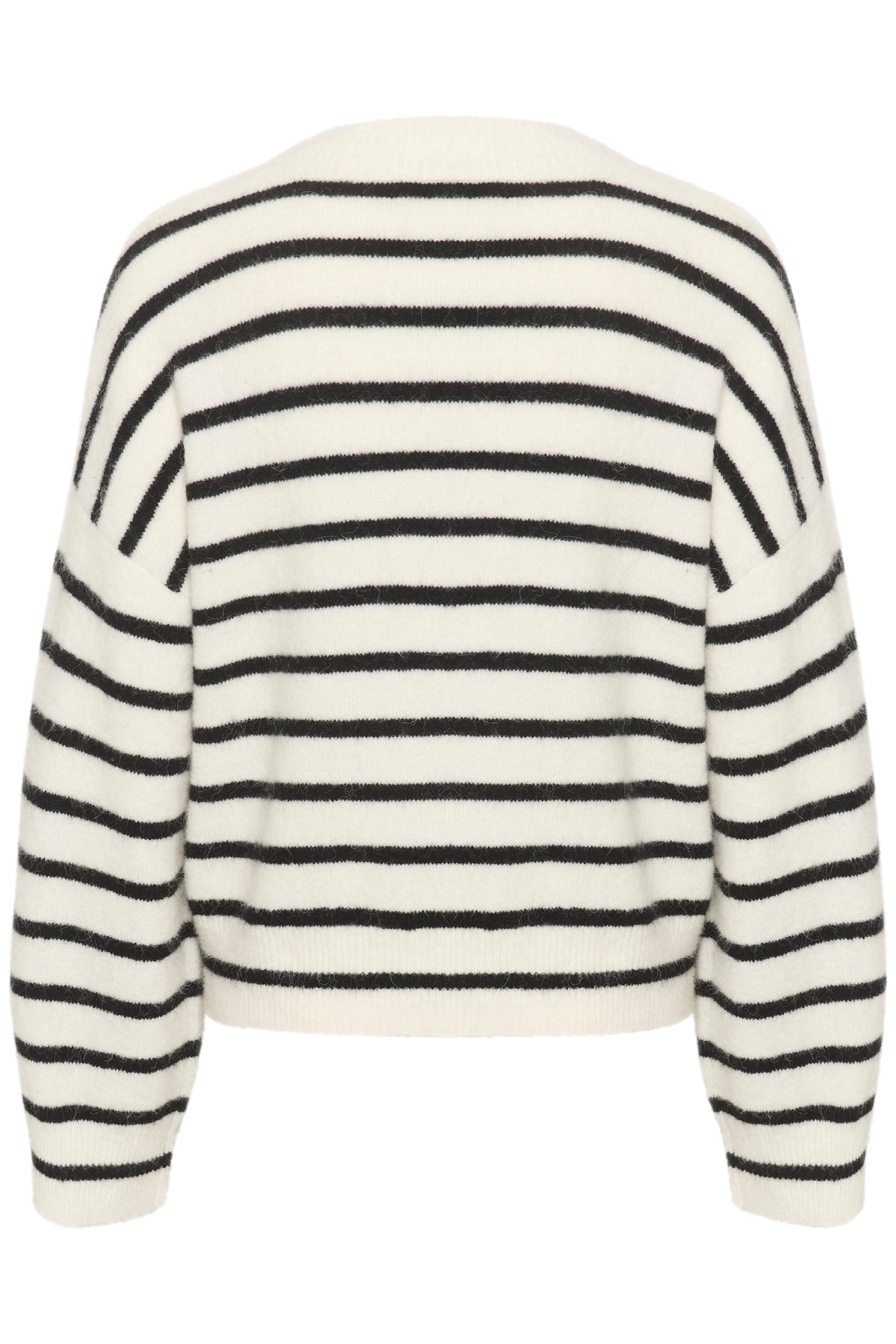 AlphaGZ V-neck striped NOOS Ivory black striped - 10909344
