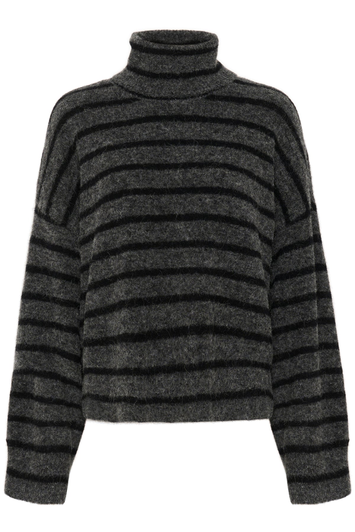 AlphaGZ rollneck striped NOOS Charcoal Black striped - 10909345