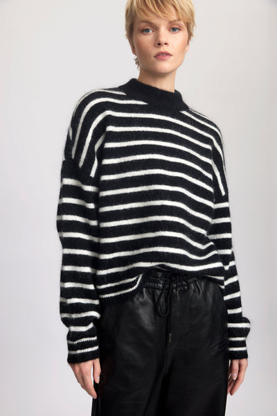 DebbieGZ pullover Black/White striped - 10909448 Thumbnail