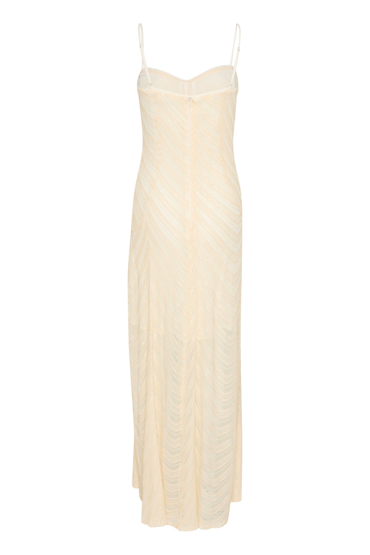 GliraGZ long dress Butter Yellow sequins - 10909573
