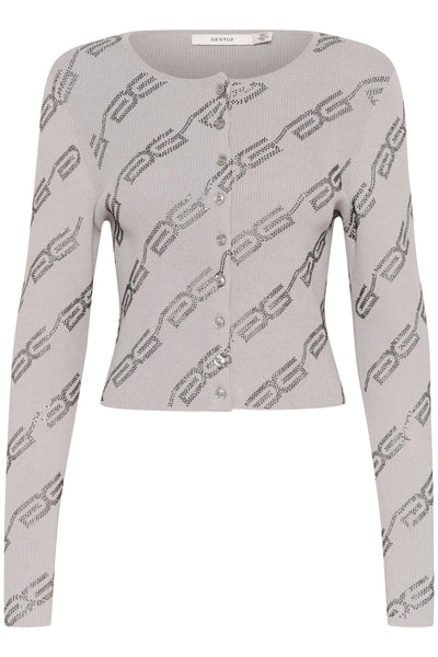 SayaGZ cardigan Grey/Dark grey stones - 10909674 Thumbnail