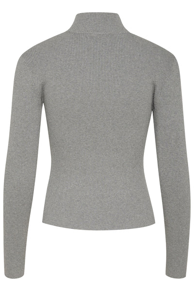YasmiaGZ zipper pullover NOOS Grey Melange - 10909819 Thumbnail
