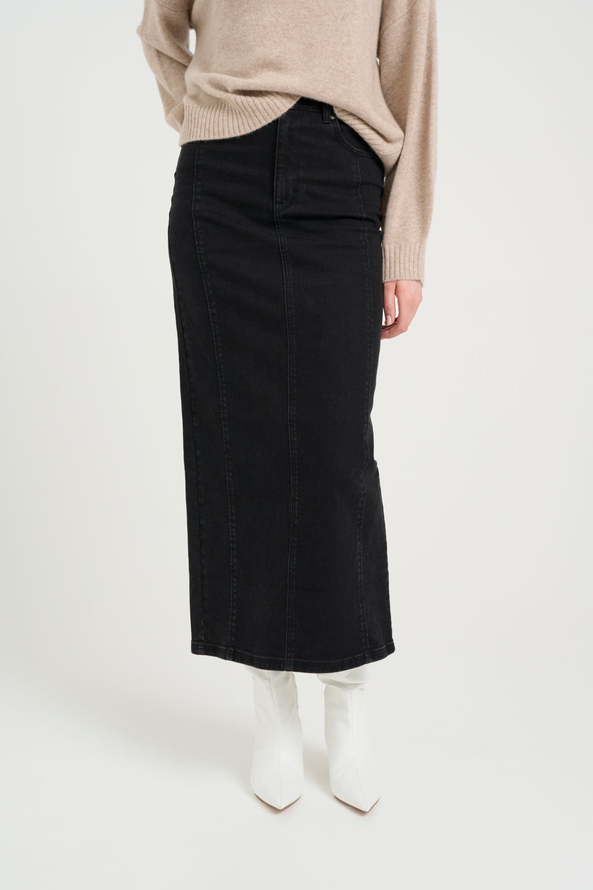 TilliaGZ long skirt NOOS Dark grey washed - 10909826