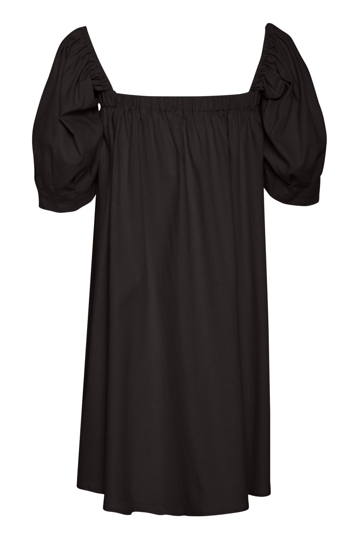 ElarahGZ linen short dress NOO Black - 10909830