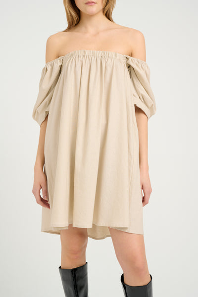 ElarahGZ linen short dress NOO Ancient Scroll - 10909830 Thumbnail