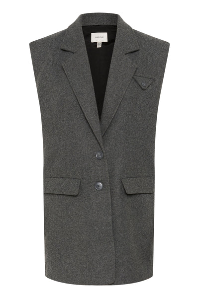 VellyGZ OZ vest Dark grey melange - 10909844 Thumbnail