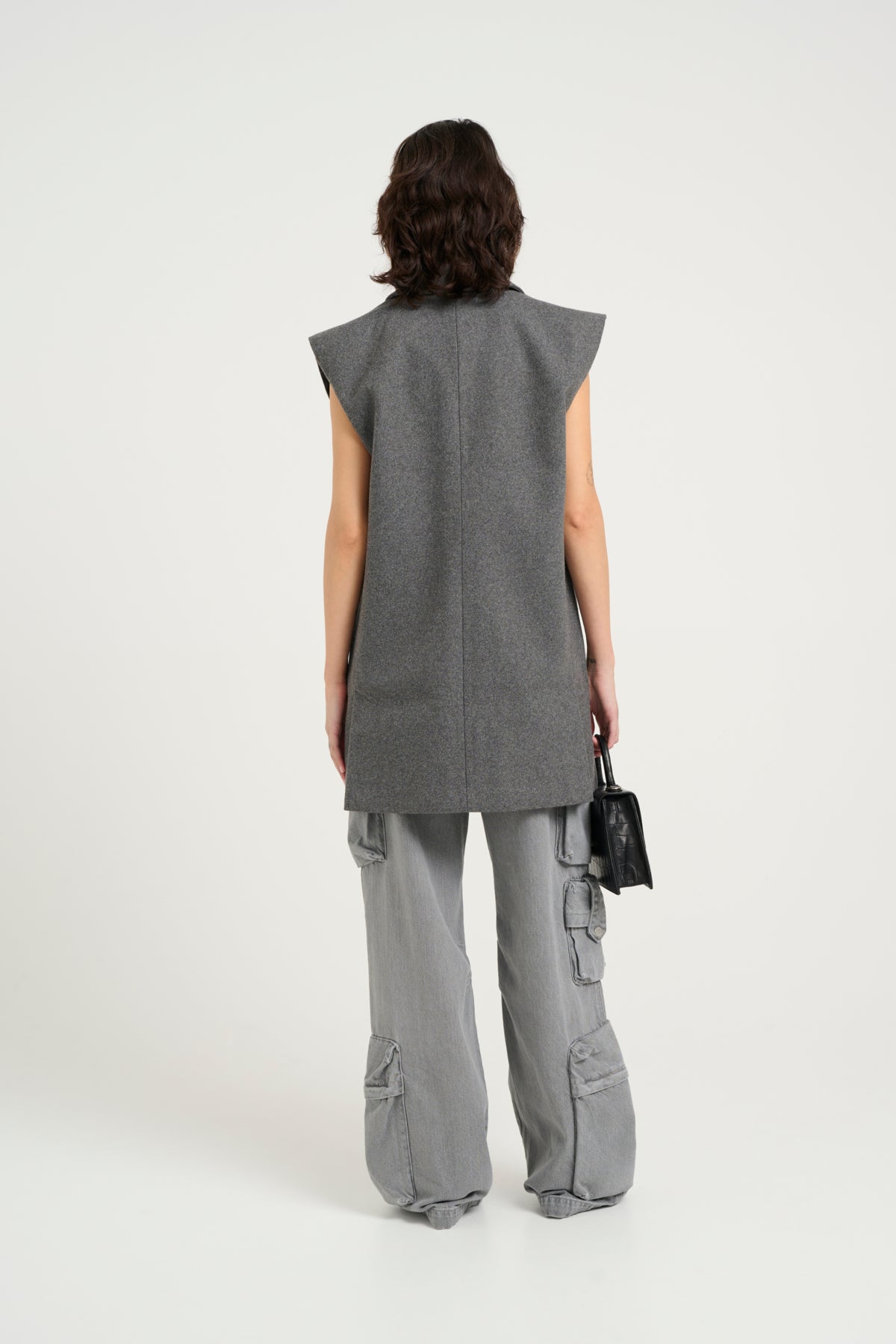 VellyGZ OZ vest Dark grey melange - 10909844