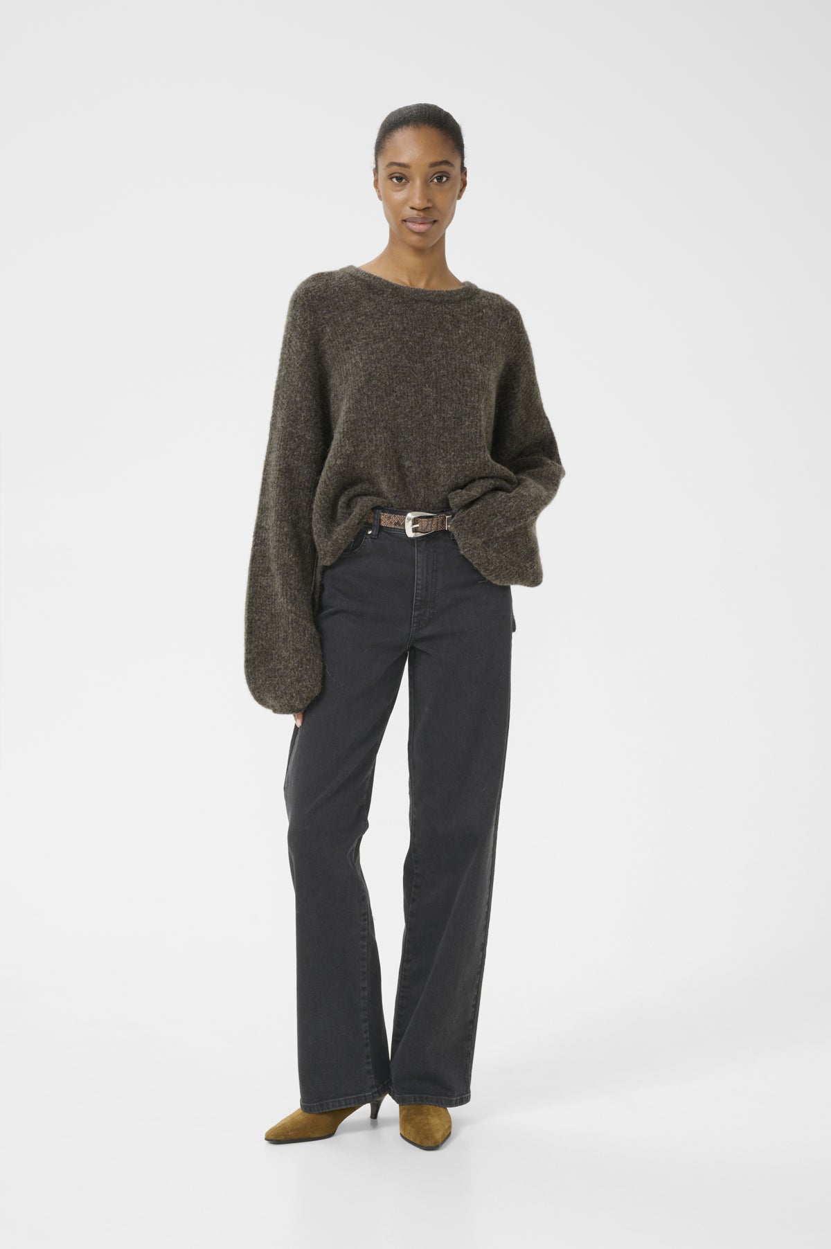ZolinaGZ HW wide jeans NOOS Charcoal grey - 10909859