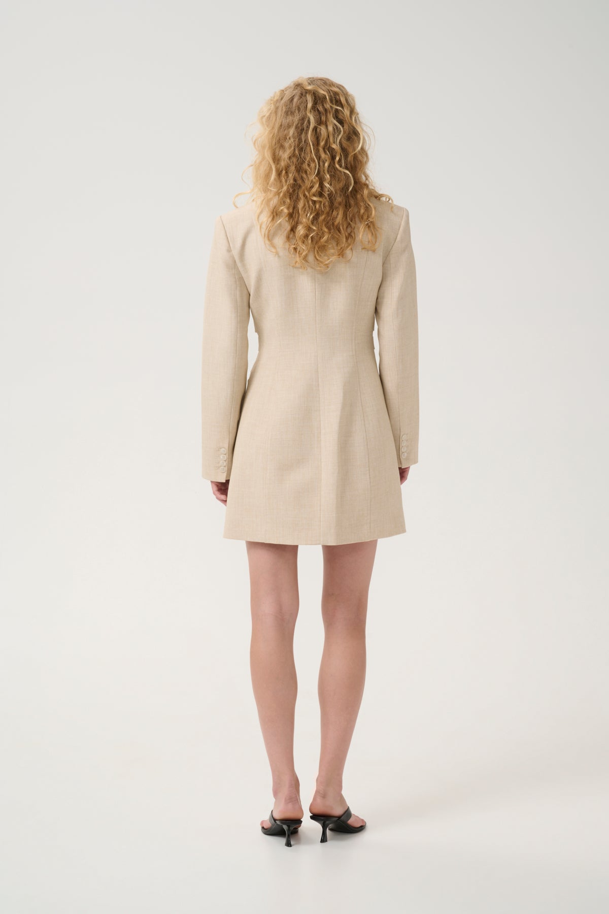 GZdecy blazer dress Light Sand Melange - 10909870