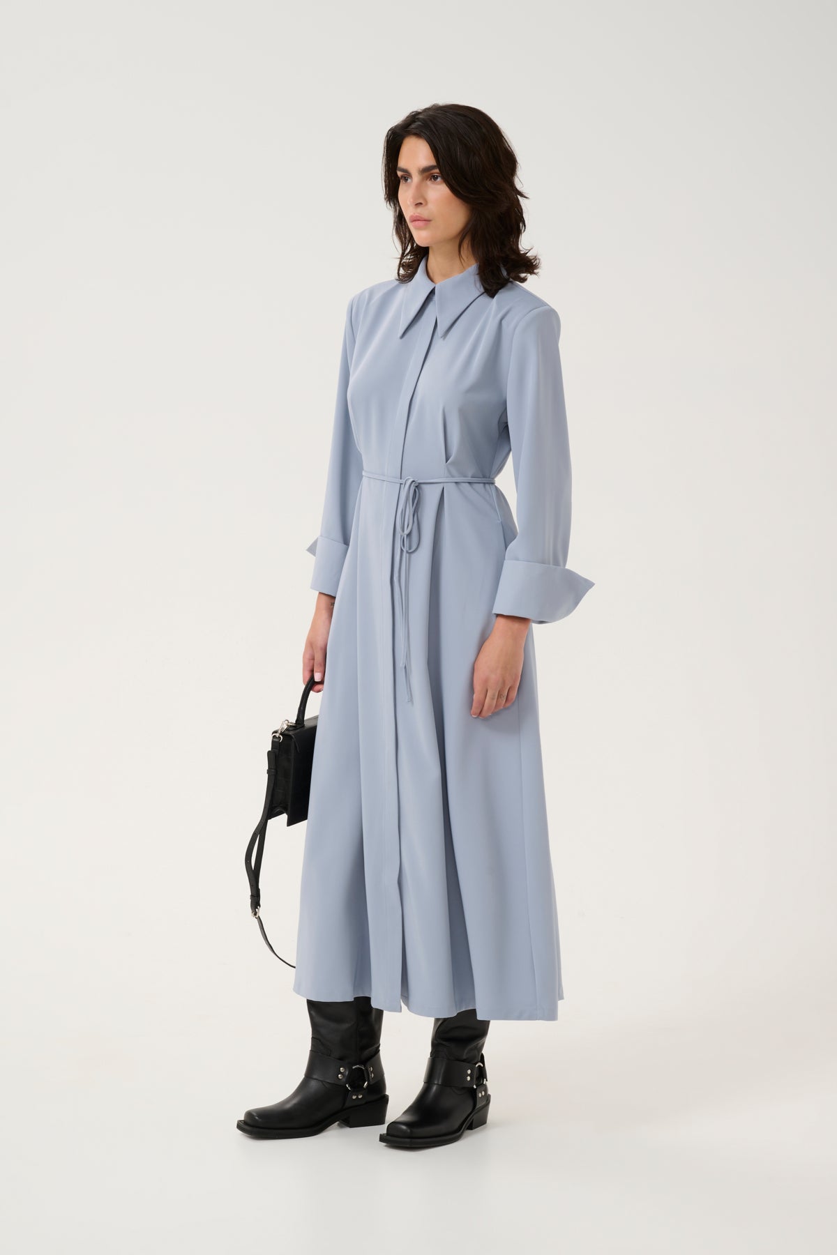 GZmareen LS dress Grey blue - 10909899