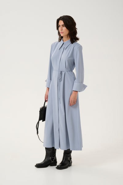GZmareen LS dress Grey blue - 10909899 Thumbnail