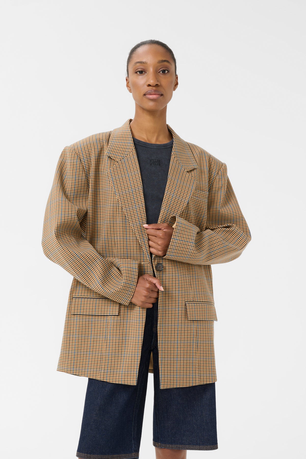 GZcorina OZ blazer Multi color check