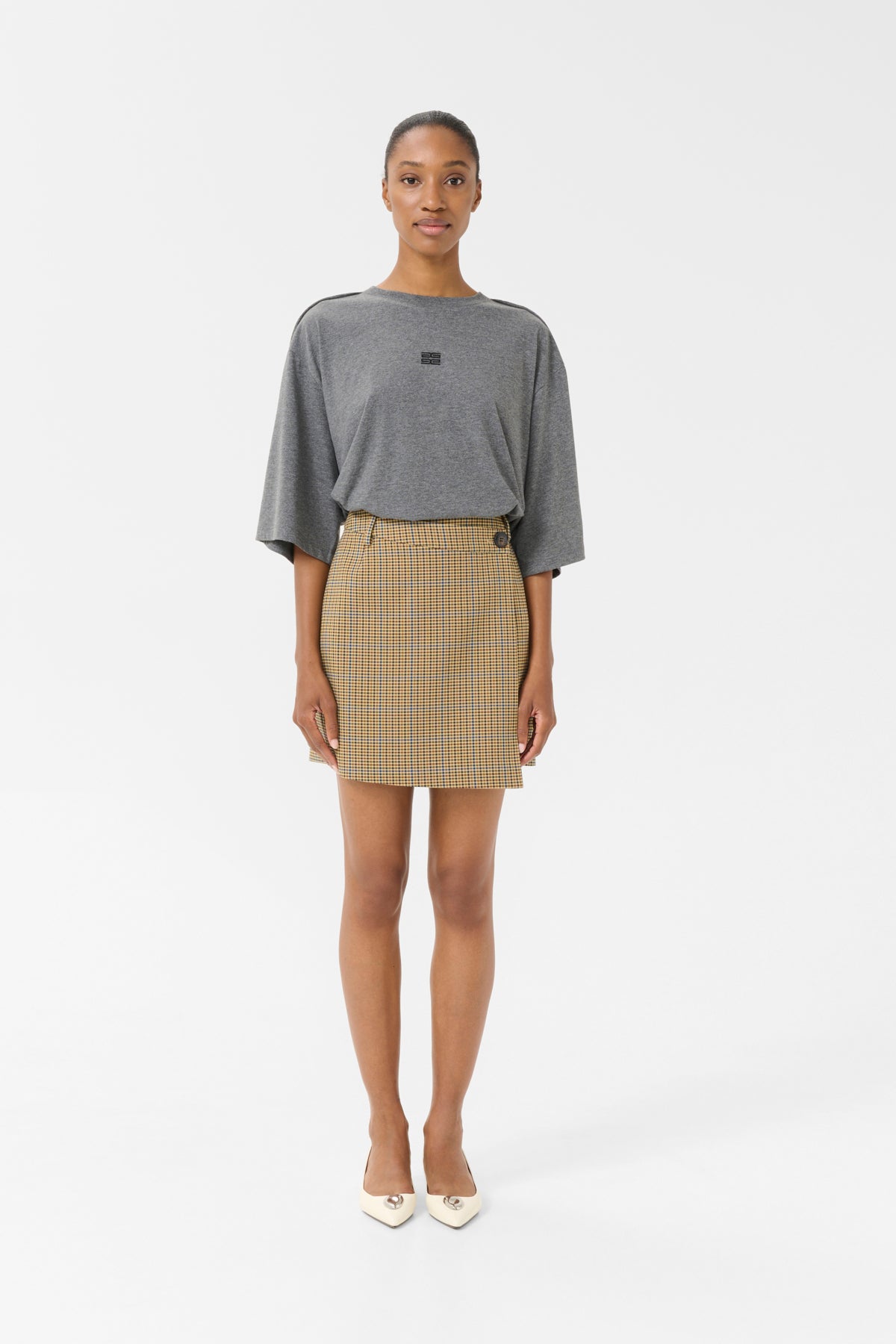 GZcorina MW skirt Multi color check - 10909907