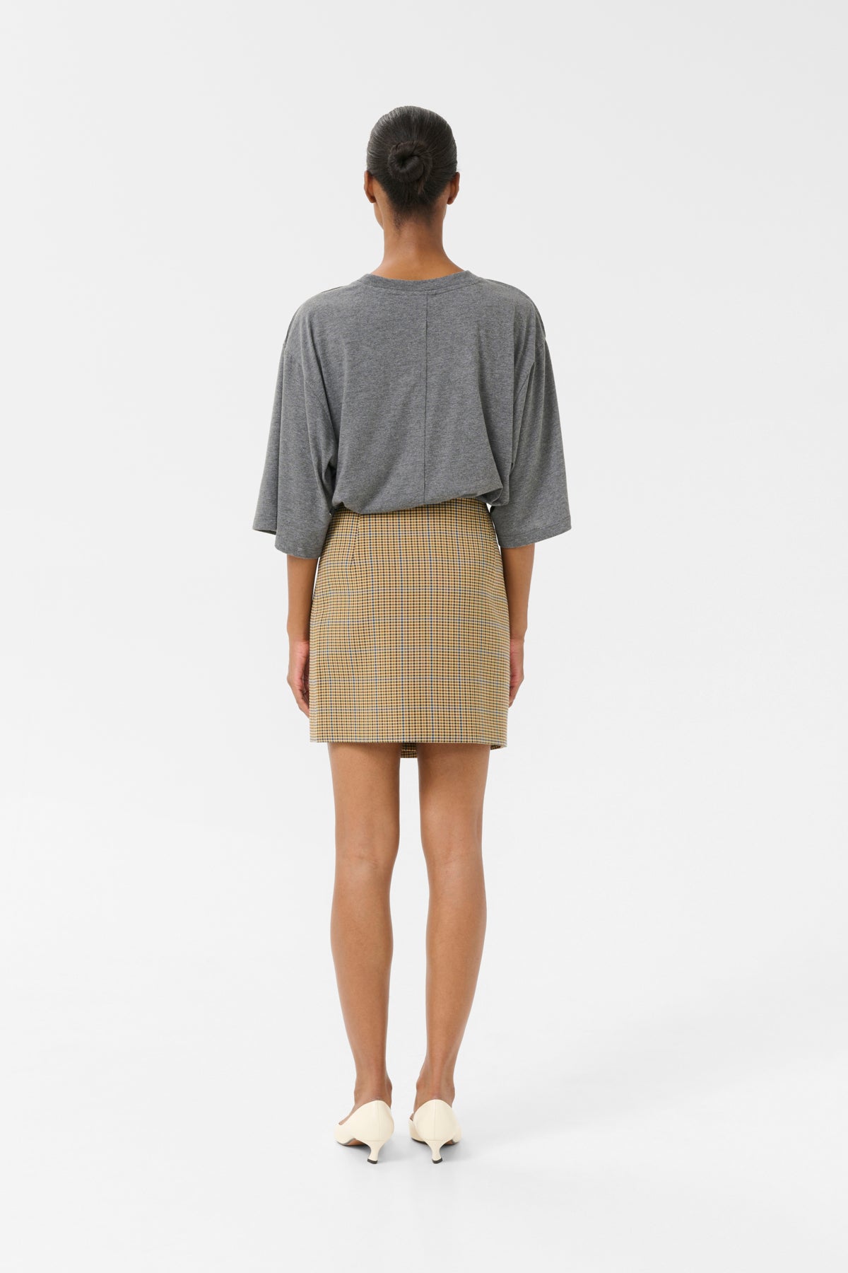 GZcorina MW skirt Multi color check - 10909907