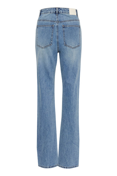 GZlayza HW straight jeans Mid blue vintage wash - 10909929 Thumbnail