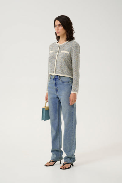 GZlayza HW straight jeans Mid blue vintage wash - 10909929 Thumbnail