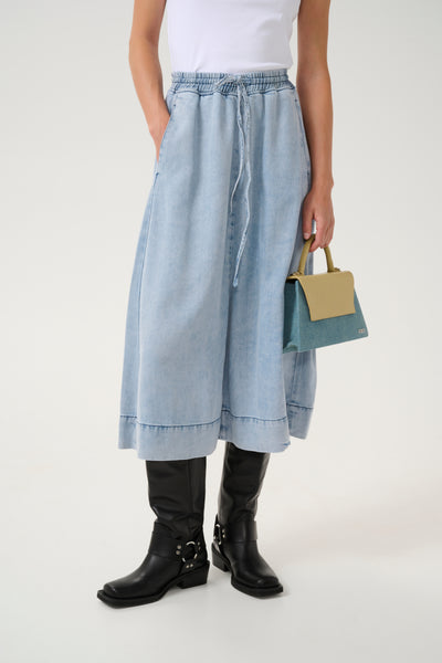 GZfelina long skirt Light blue washed Thumbnail