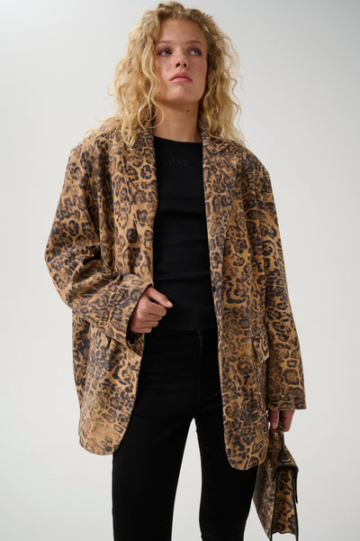 GZleane OZ blazer Leopart print leather - 10909938 Thumbnail