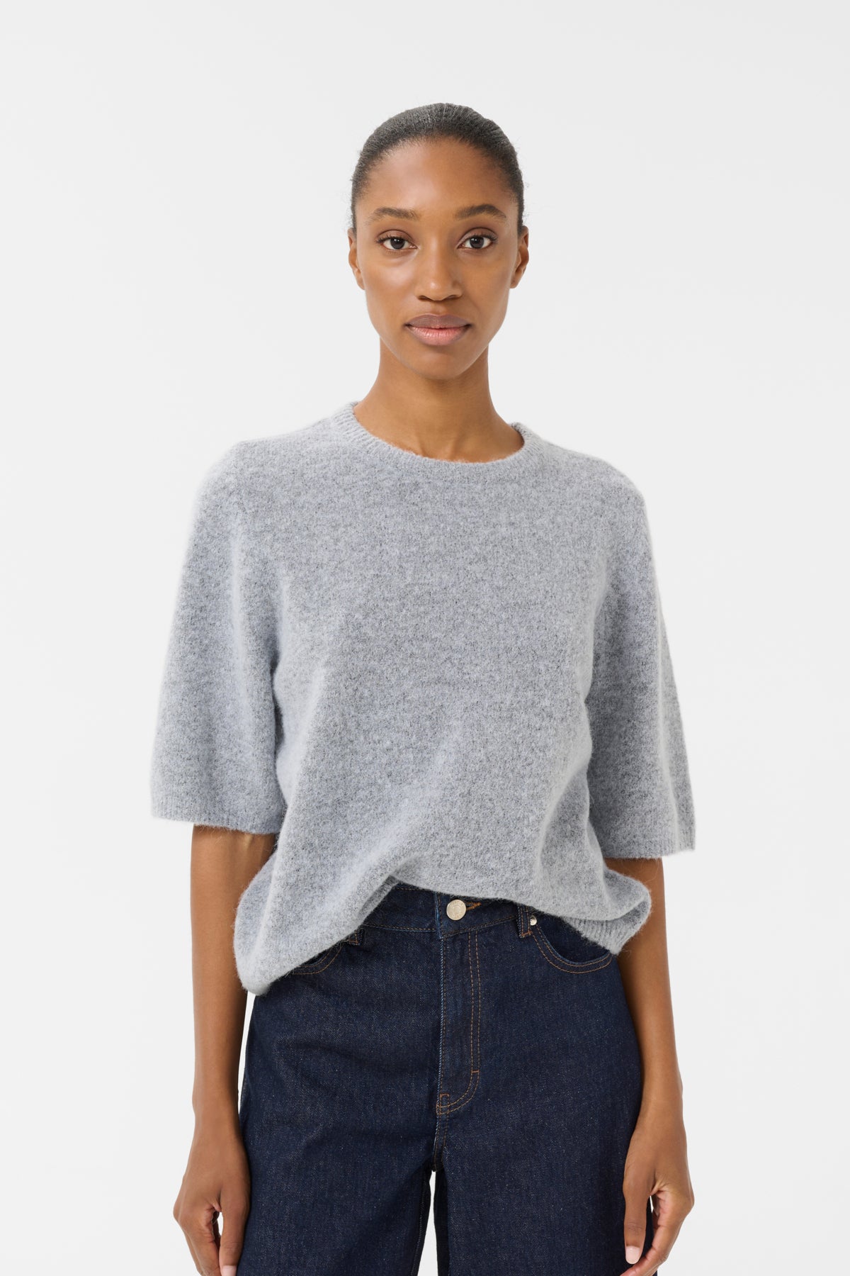GZalpha ss tee Pearl Blue Melange - 10909996