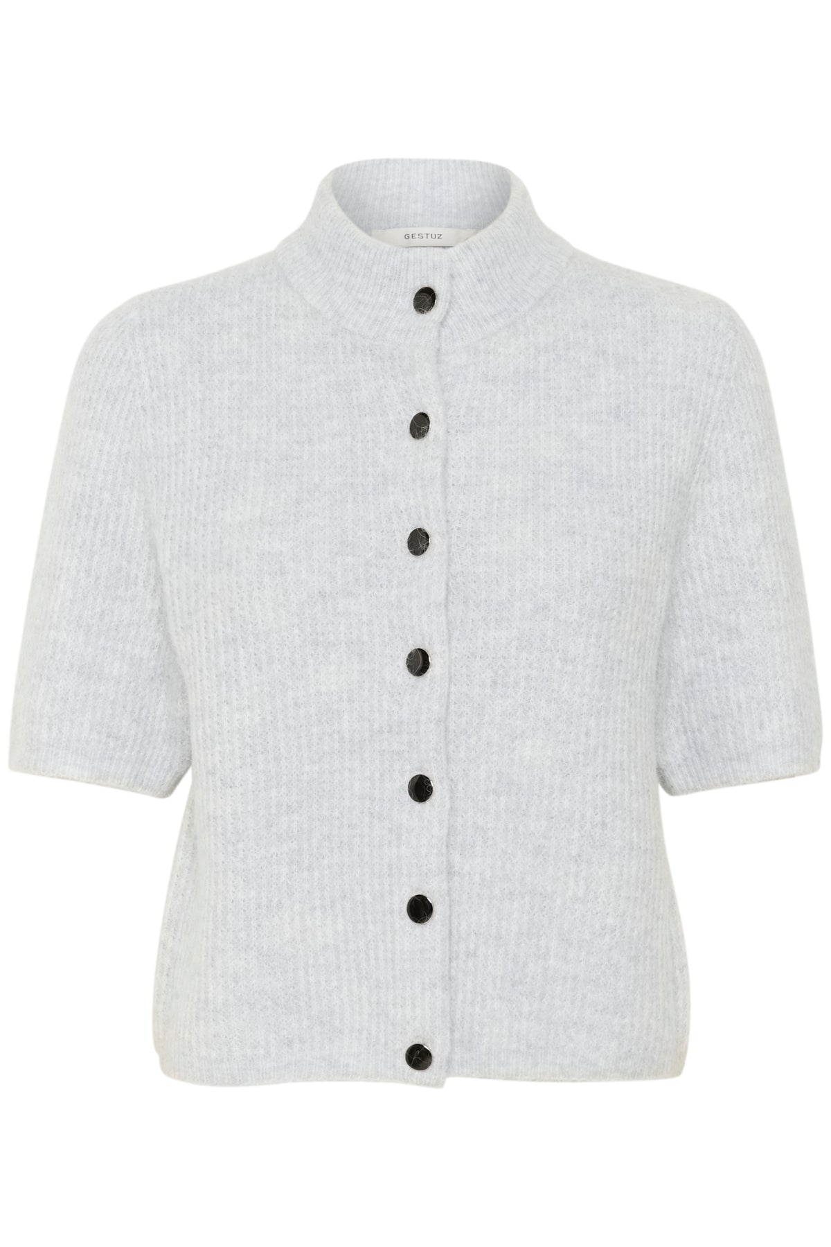 AlphaGZ ss short cardigan Grey dawn melange - 10910034
