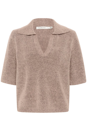 GZalpha ss polo pullover Rose Dust Melange - 10910035