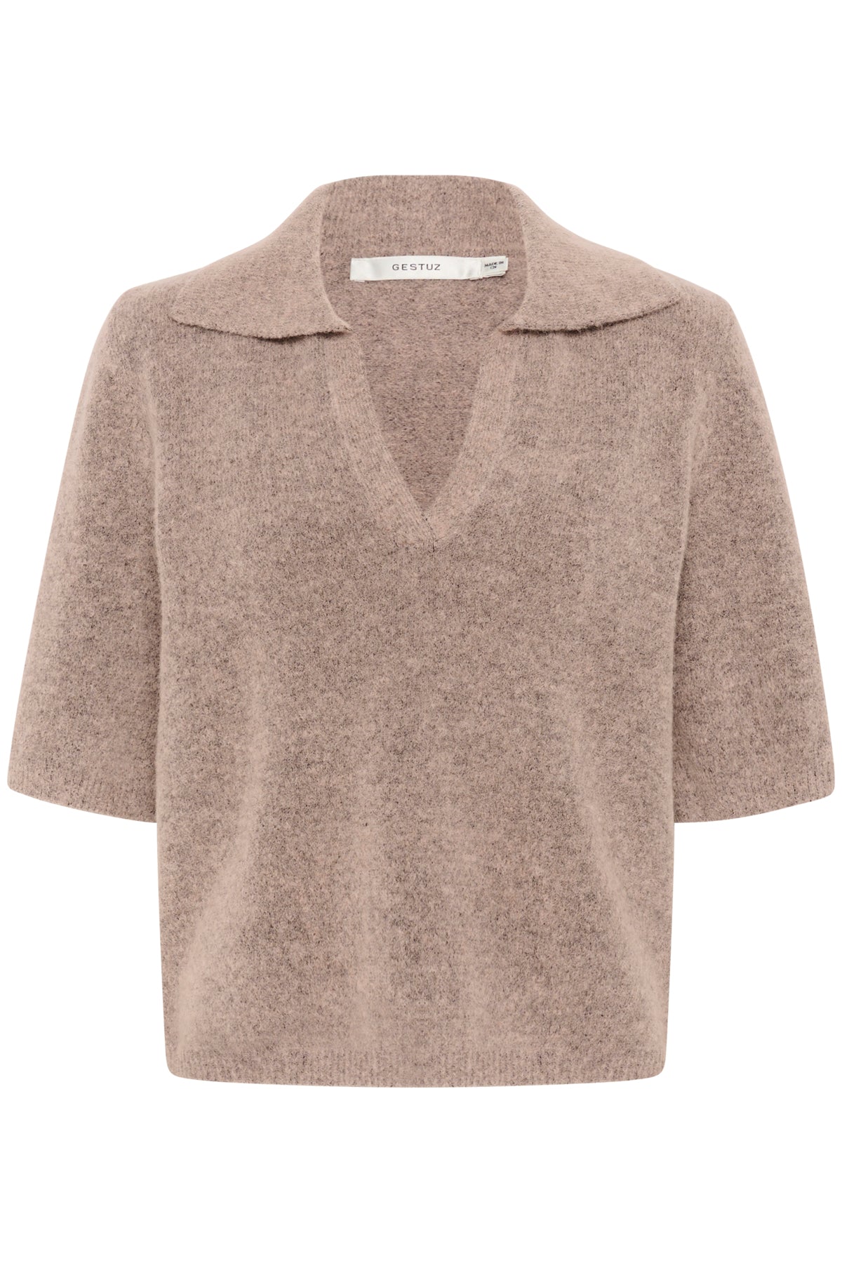 GZalpha ss polo pullover Rose Dust Melange - 10910035