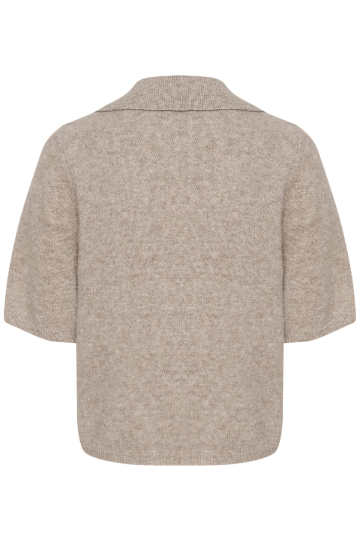 GZalpha ss polo pullover Warm Sand Melange - 10910035
