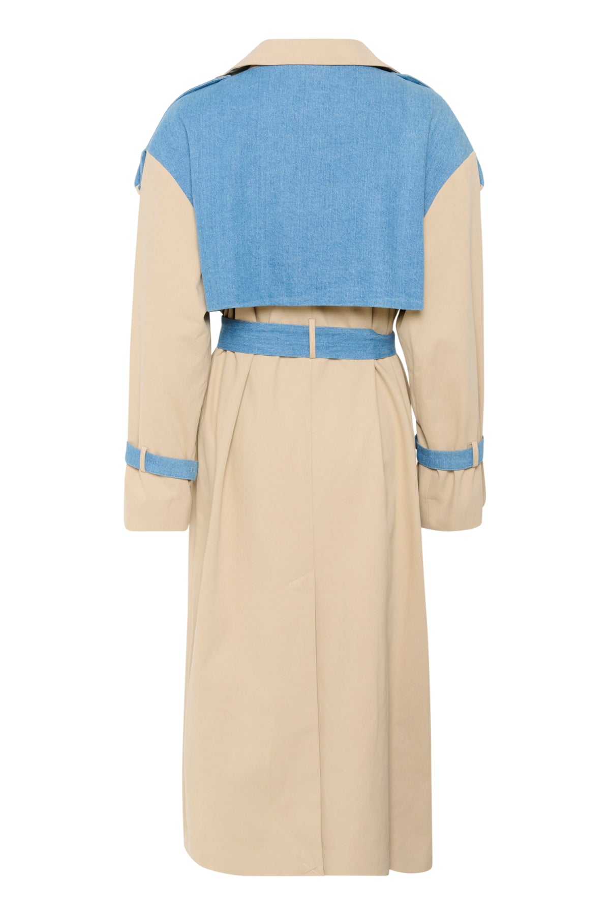 GZfibi trenchcoat Mid blue washed/sand - 10910058