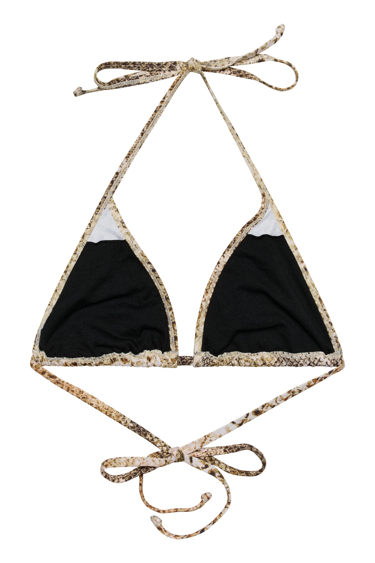 GZsage P bikini top GOLDEN SNAKE