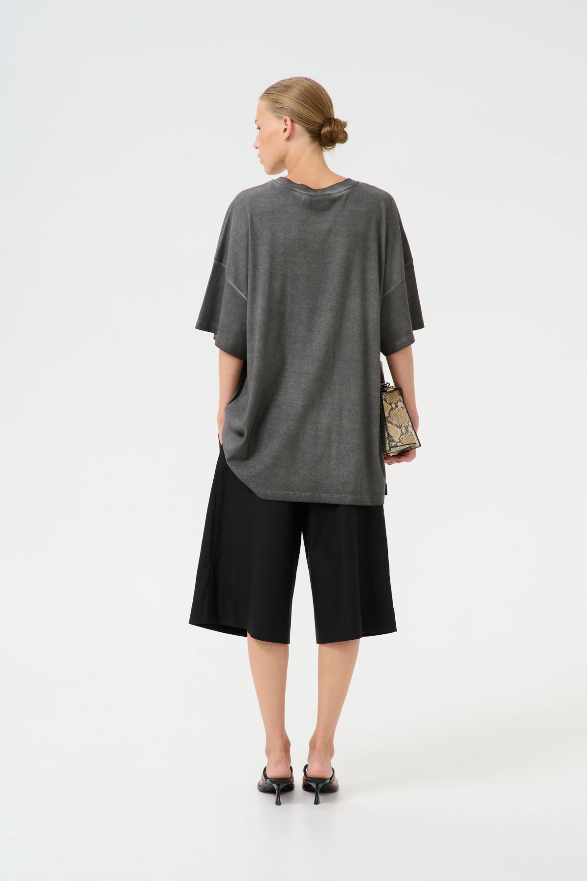 GZsilmo tee Black oil washed - 10910127