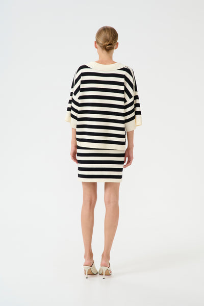 GZalli pullover Black/Ivory striped Thumbnail