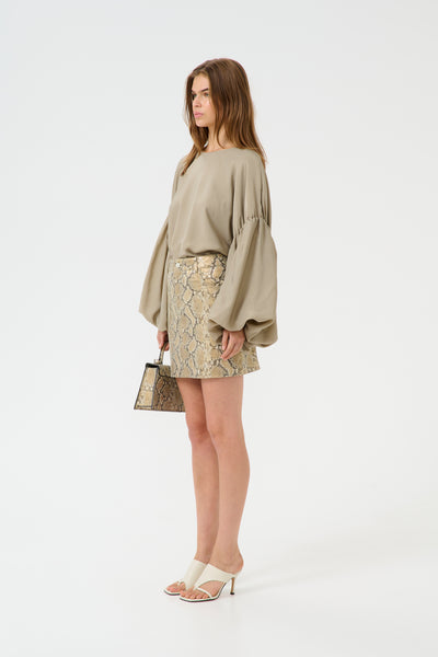 GZfeliza short skirt Yellow snake Thumbnail