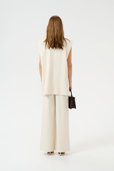 GZseaver waistcoat Egret Melange - 10910168 Thumbnail