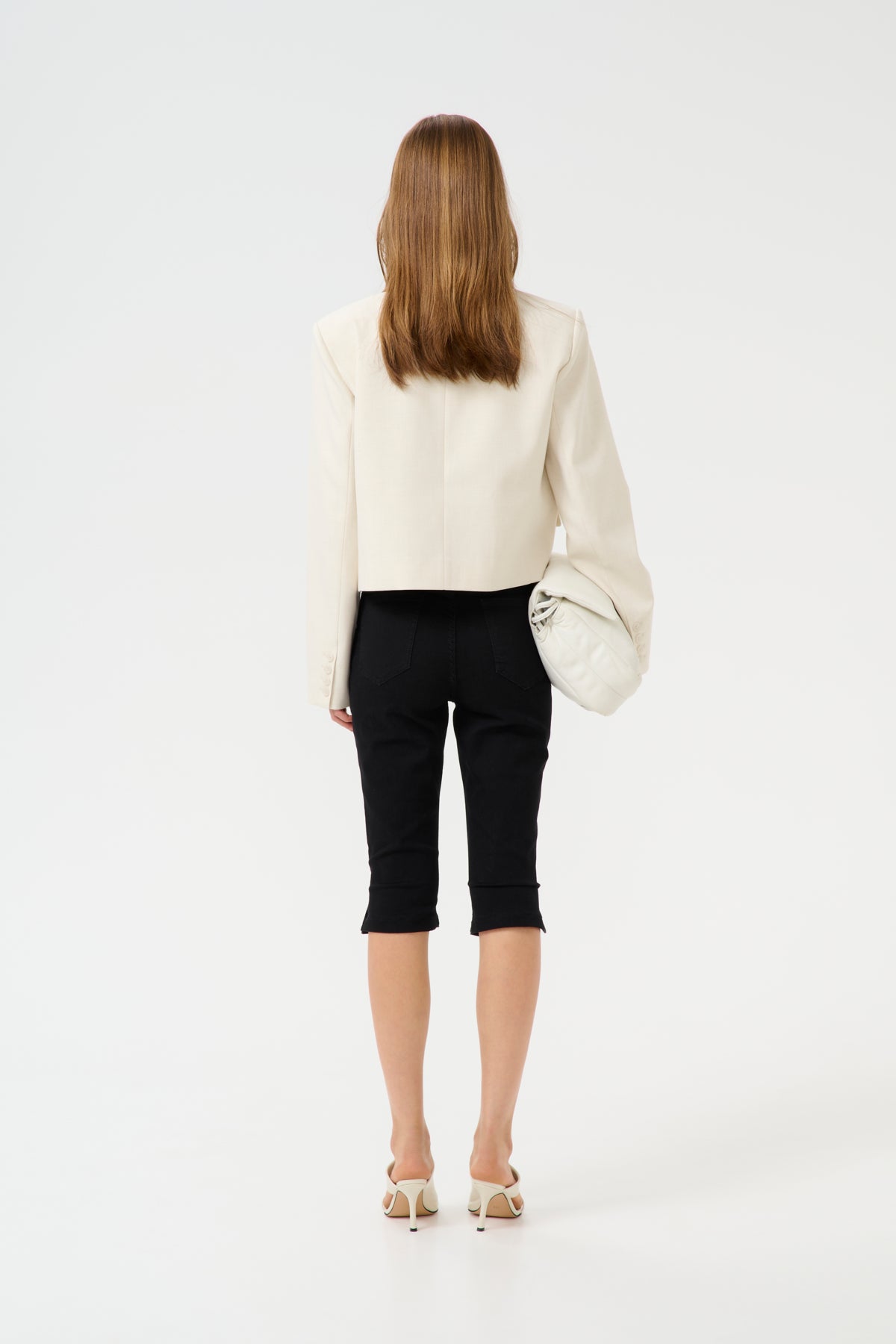 GZseaver LS short blazer Egret Melange