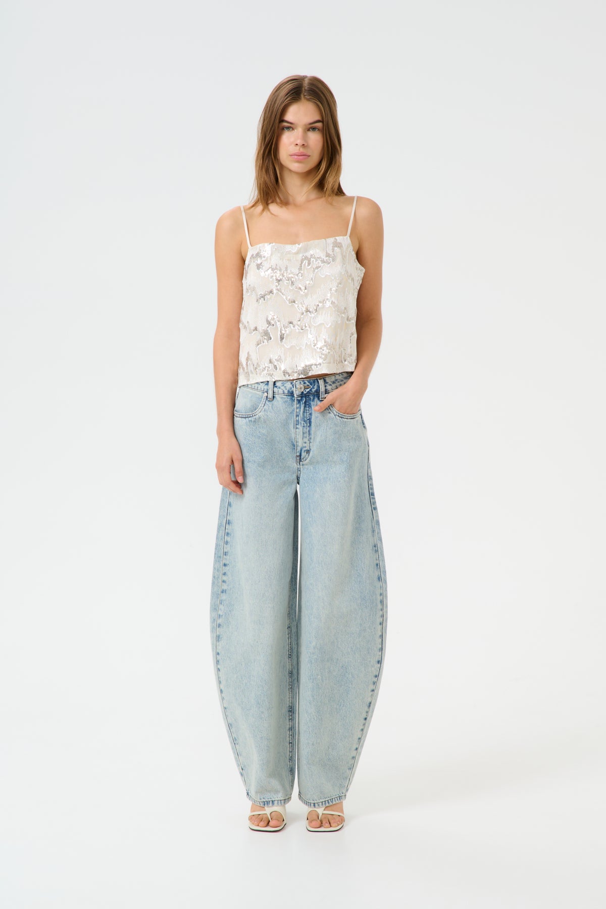 GZasher HW barrel jeans MID ACID WASH - 10910182