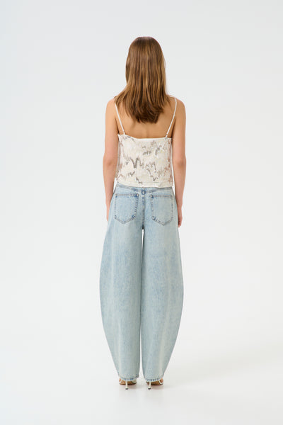 GZasher HW barrel jeans MID ACID WASH - 10910182 Thumbnail